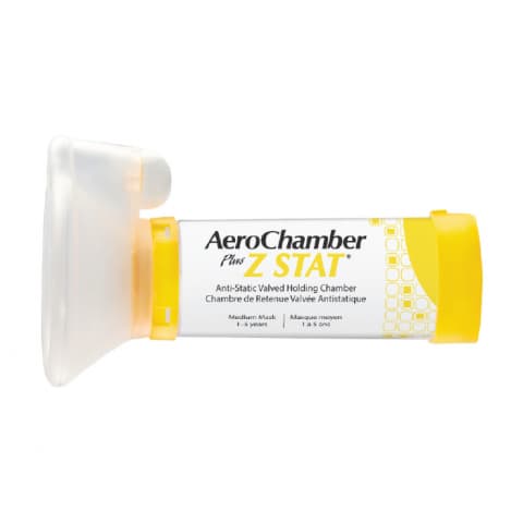 Monaghan Z STAT Anti-Static Valved Holding Chamber with ComfortSeal Mask, Medium - Image 1