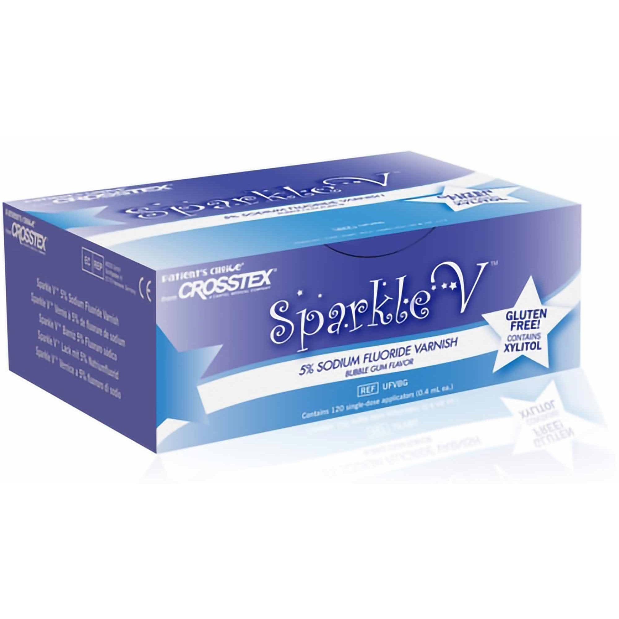 Sparkle V Fluoride Treatment, Bubblegum Flavor - Box of 120 - Image 1
