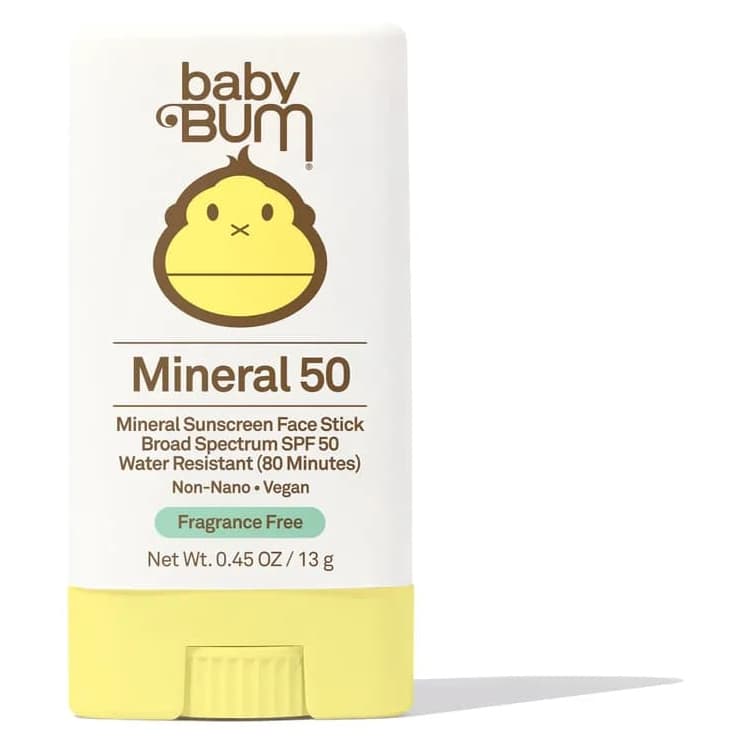 Baby Bum SPF 50 Mineral Sunscreen Face Stick, Fragrance-Free, 0.45 oz - Each