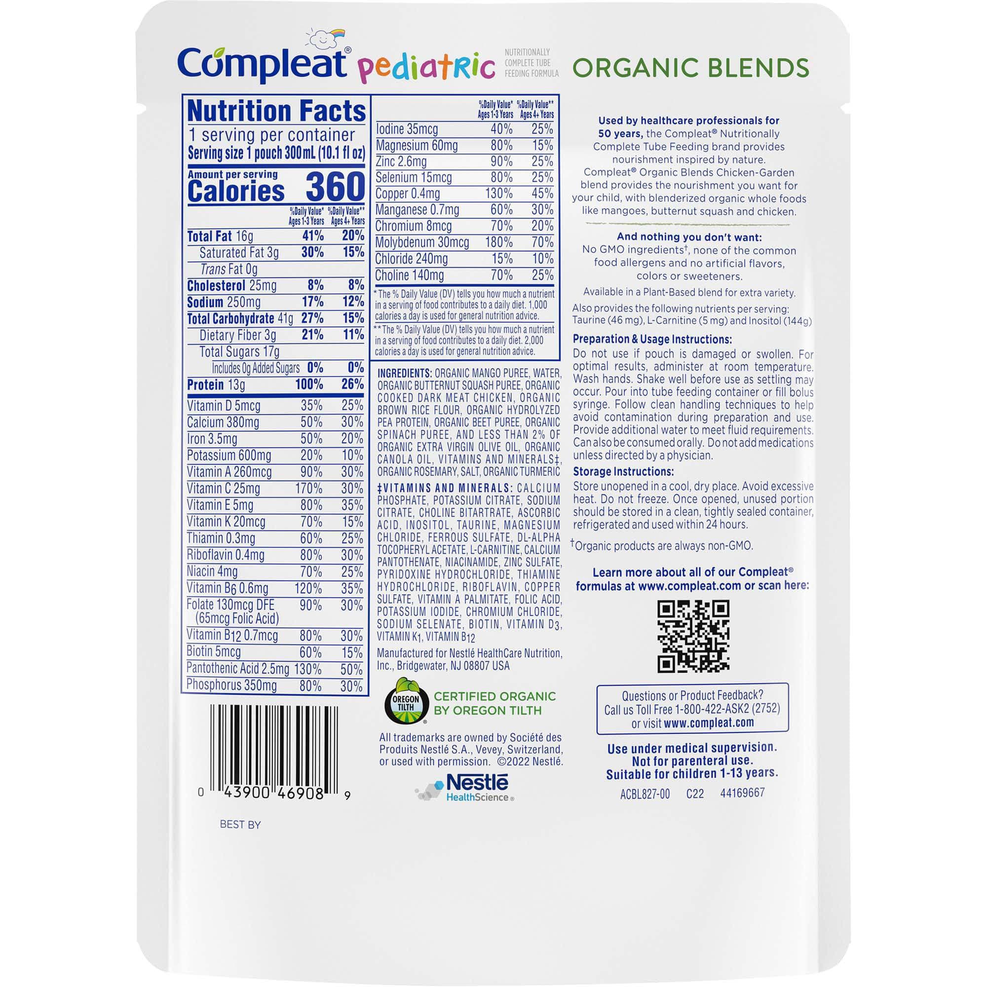 Compleat Pediatric Organic Blends Tube Feeding Formula - Image 2