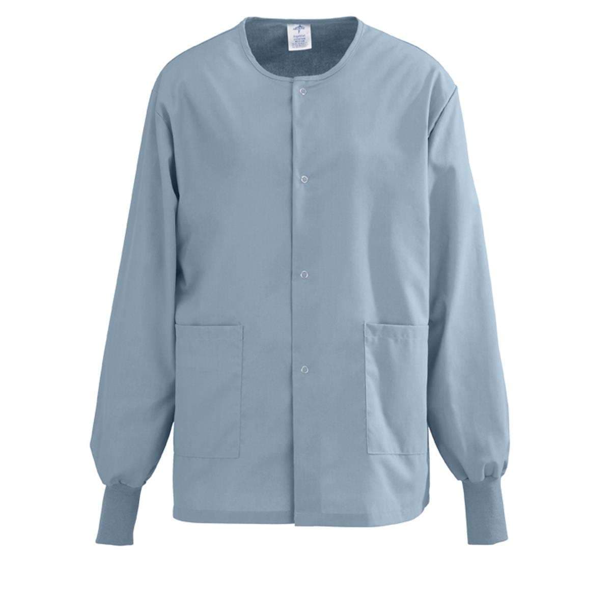 Performax Unisex Snap-front Warm-up Jackets, Misty Green, Small - Image 1