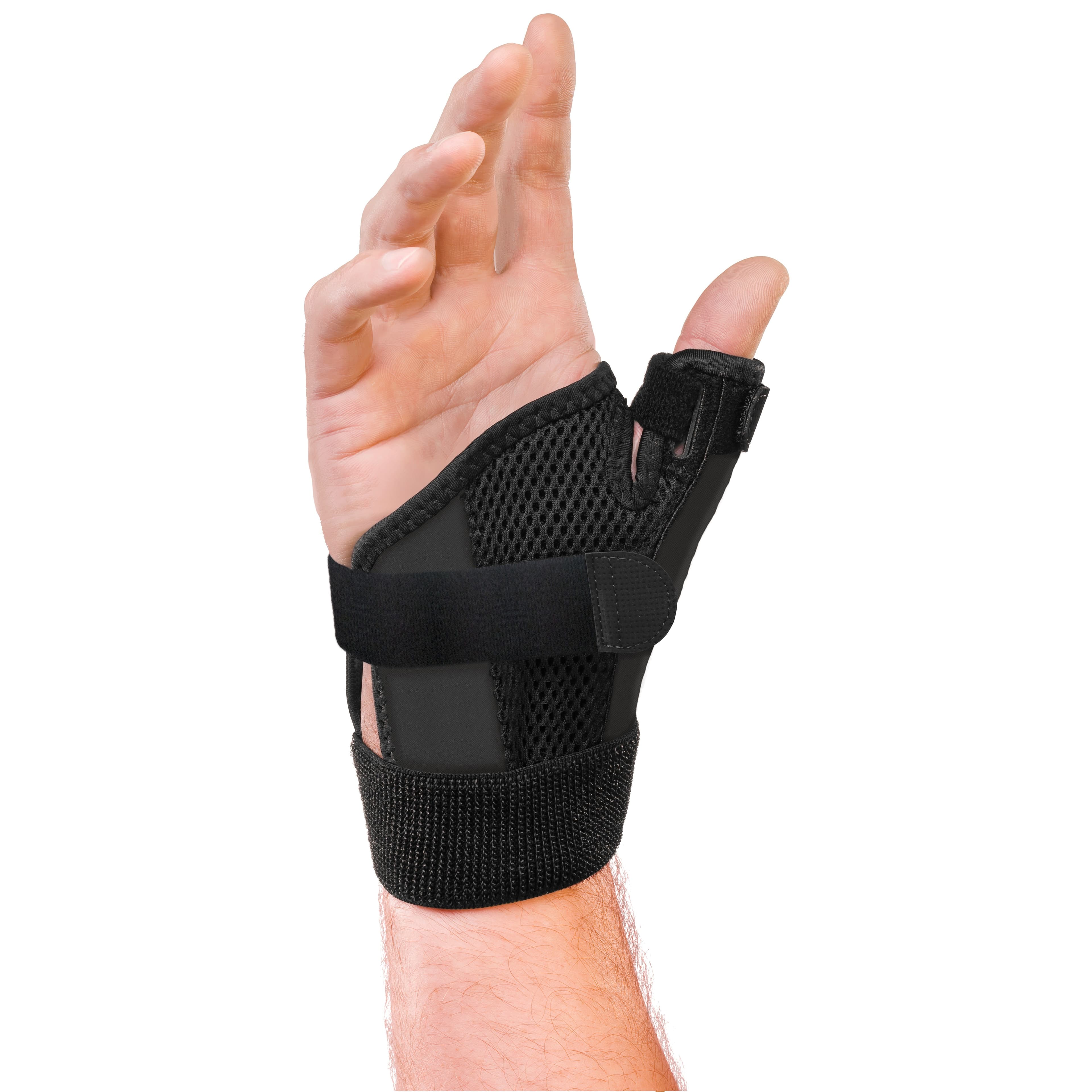 Mueller Reversible Unisex Thumb Stabilizer, Black, One Size Fits Most - Each