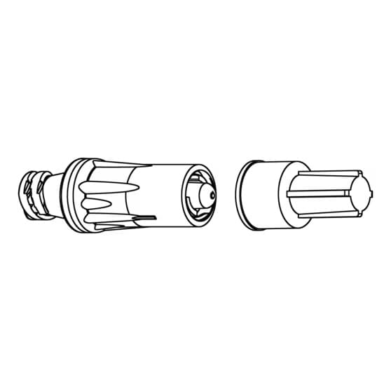 BD Texium closed male luer with female cap, 0.12 mL - Case of 100 - Image 2