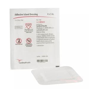 Cardinal Health Sterile Bordered Gauze Dressing, 4" x 5" - Box of 25 - Image 1