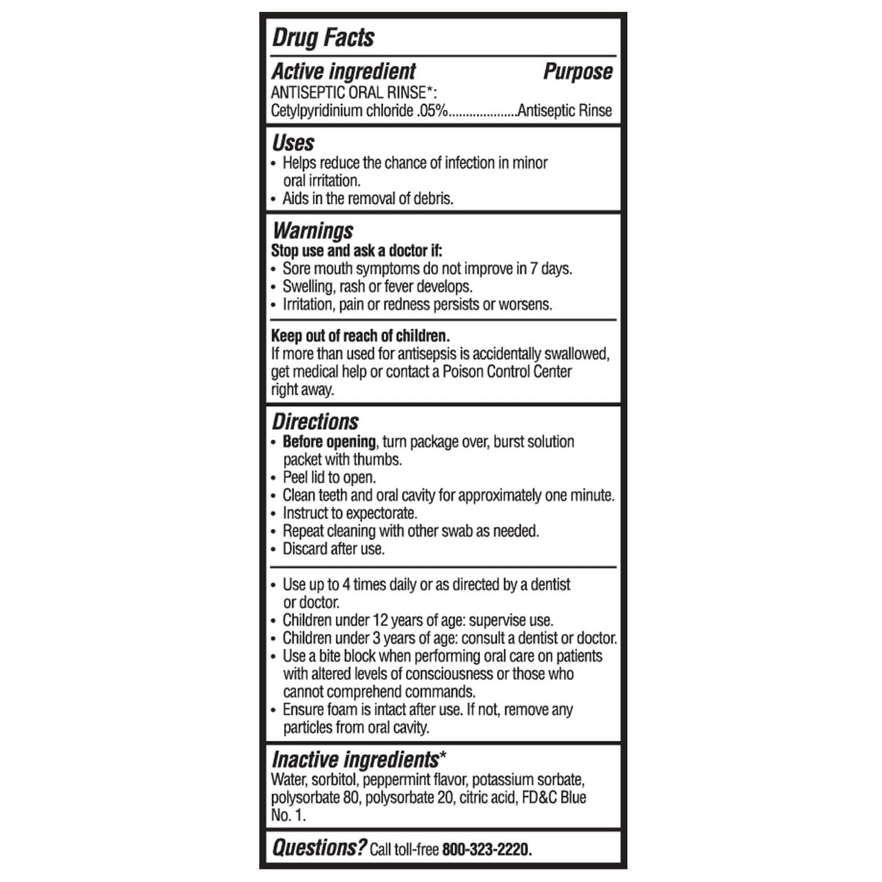 Sage Toothette Single Use System with Antiseptic Oral Rinse - Image 5