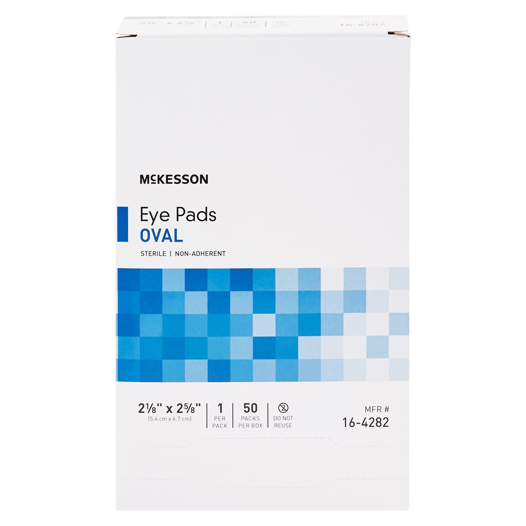 McKesson Oval Eye Pads, 2-1/8 x 2-5/8 Inch - Case of 600 - Image 1