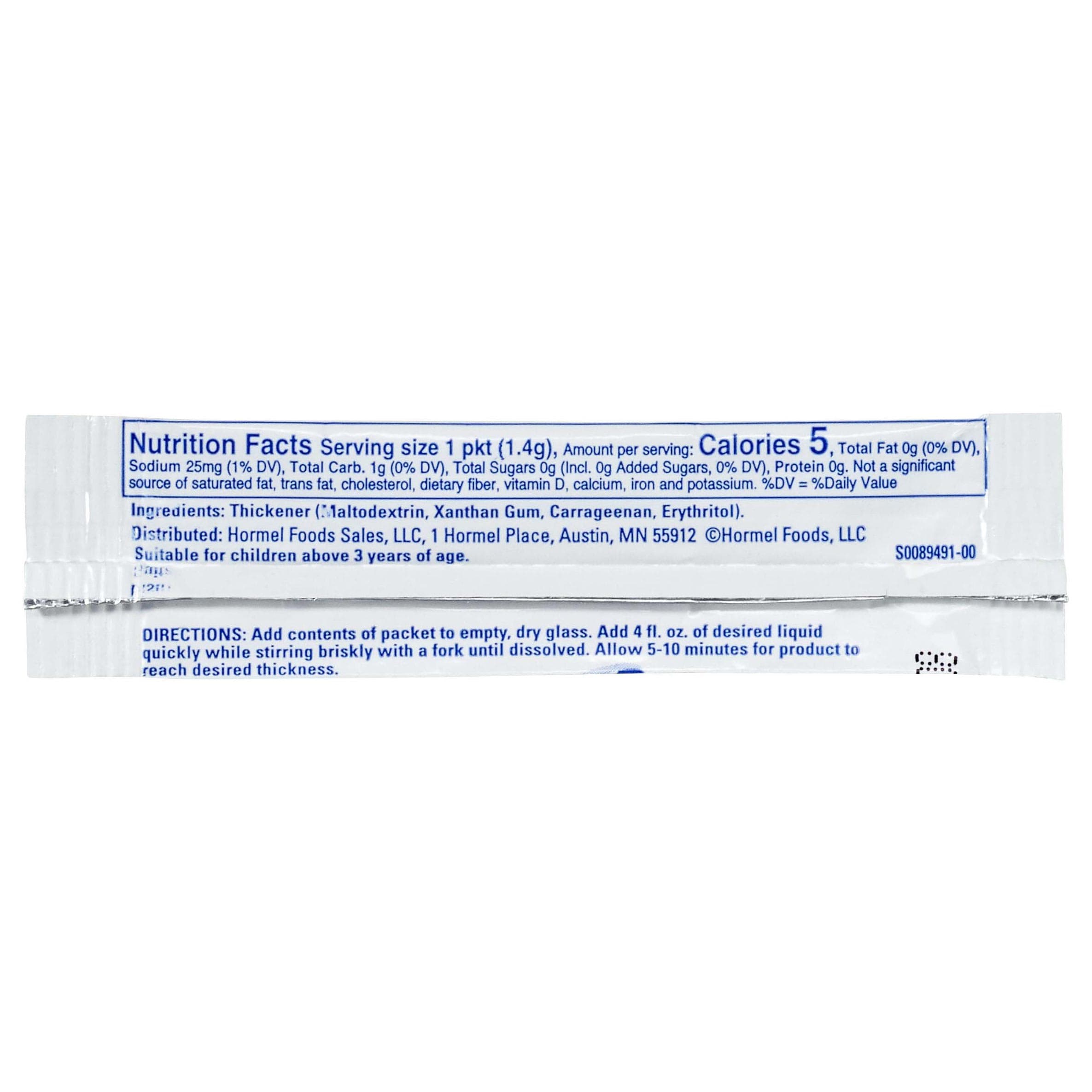 Thick and Easy Clear Food and Beverage Thickener, Unflavored, 1.4 Gram - Case of 100 - Image 3