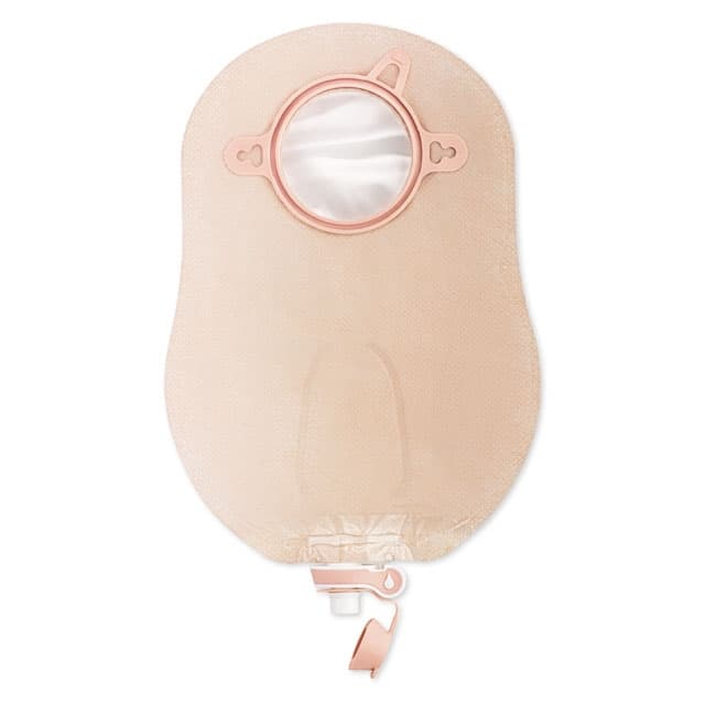 New Image 2-Piece Urostomy Pouch, Transparent, 2-3/4 Inch - Box of 10 - Image 1
