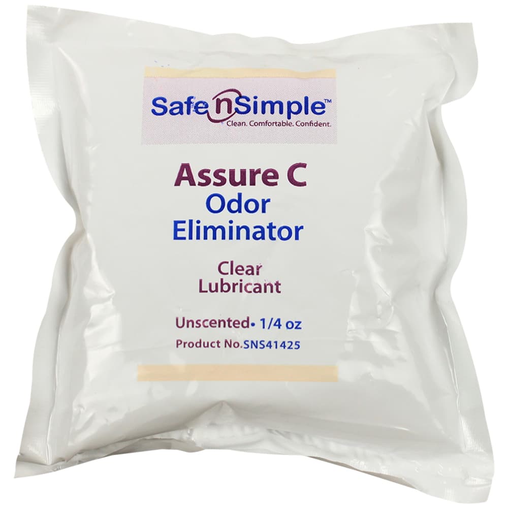Safe n' Simple Assure C Lubricant Clear Ostomy Deodorant, 0.25 oz Sachet - Image 1