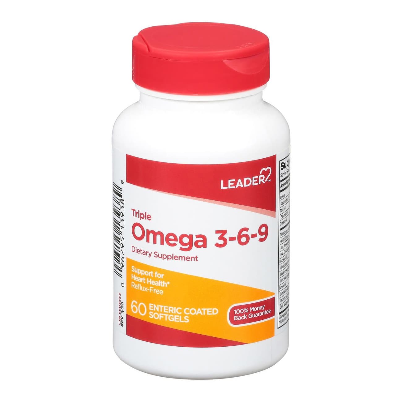 Leader Triple Omega 3-6-9 Enteric Coated Softgels - Bottle of 60 - Image 1