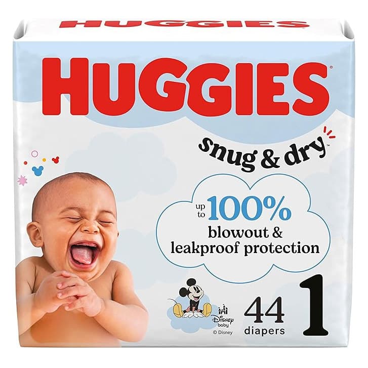 Huggies Snug And Dry Baby Diapers, Size 1 - Carton of 176 - Image 1