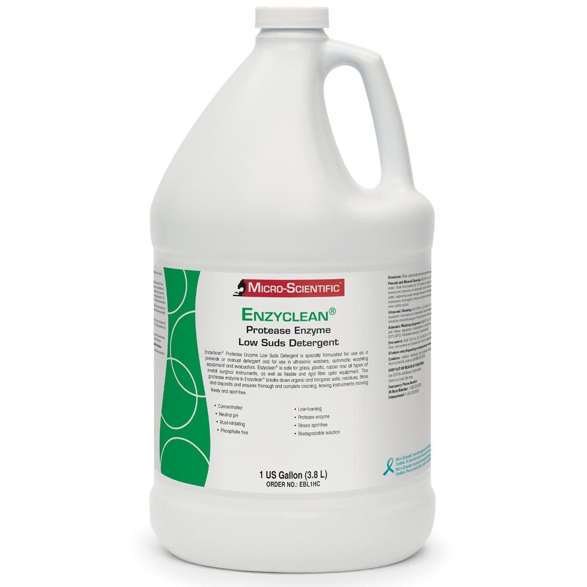 Enzyclean Protease Enzyme Low Suds Detergent - Case of 4 - Image 1