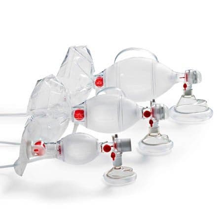 Spur II Resuscitator 300 mL Bag 300 mL Bag Infant Size Disposable Infant up to 22 Lbs. - Case of 12 - Image 1