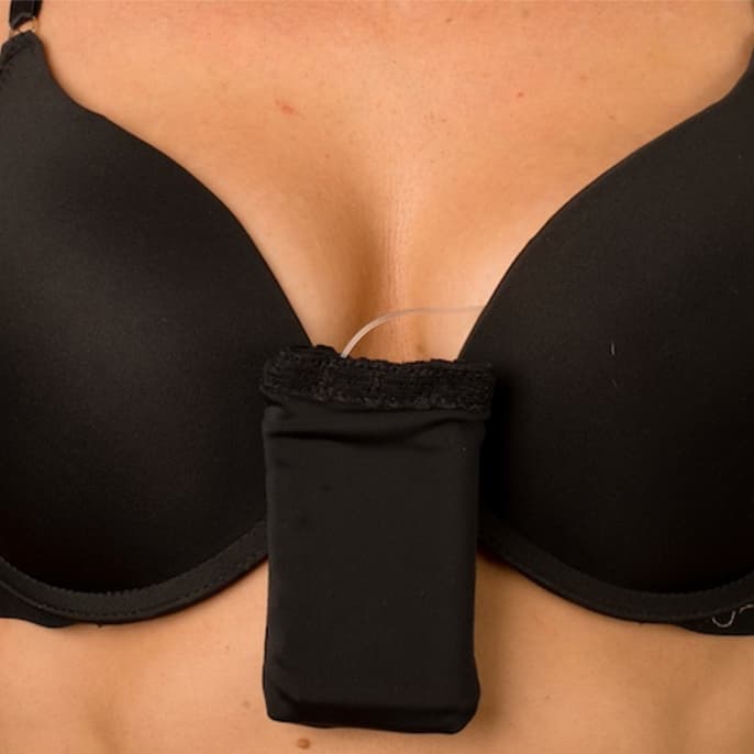 MiniMed Bra Pouch for Insulin Pump, Black - Image 3