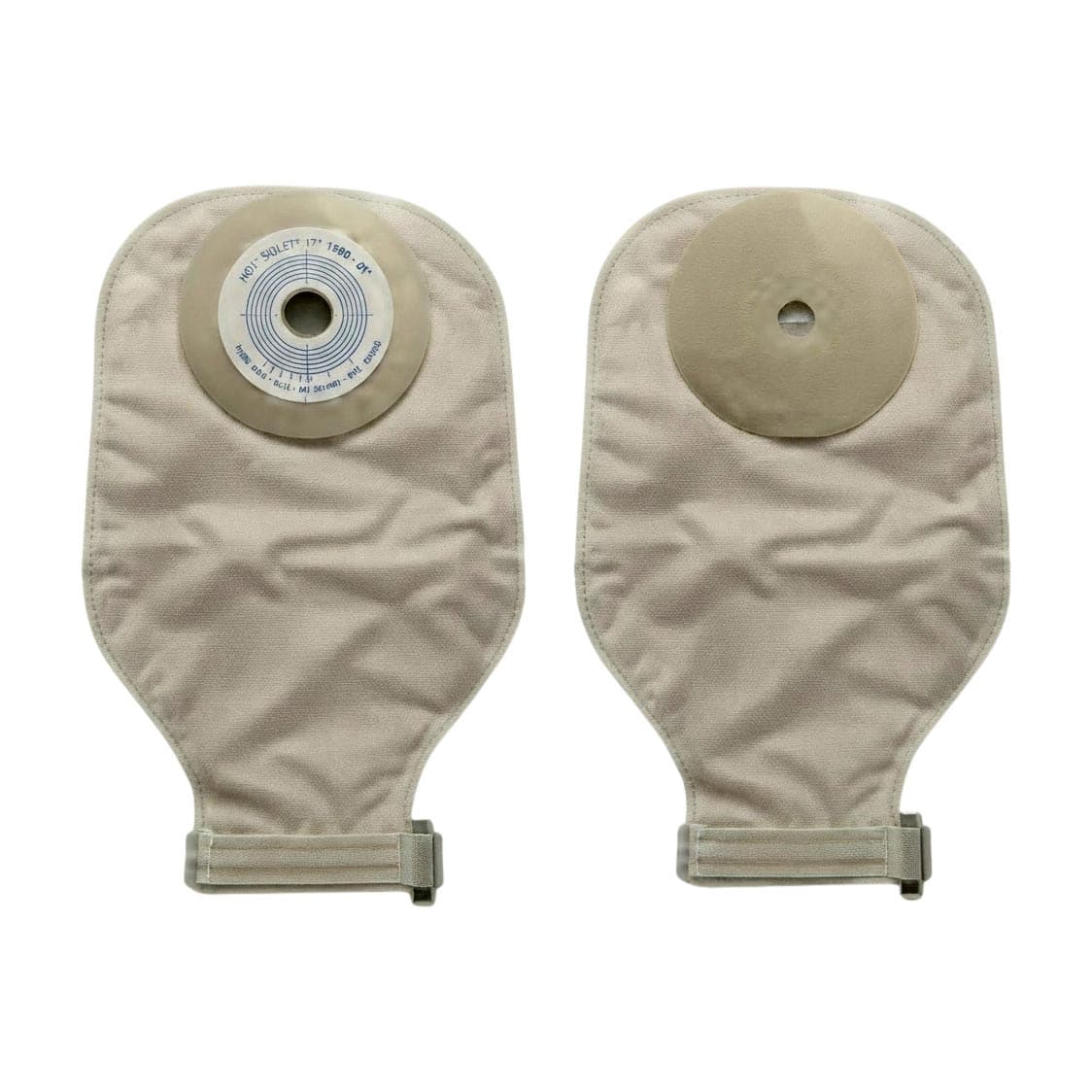 Nu hope nu flex adult pouch, Deep Convex, 1 Inch, Roll-Up Closure - Box of 10 - Image 1