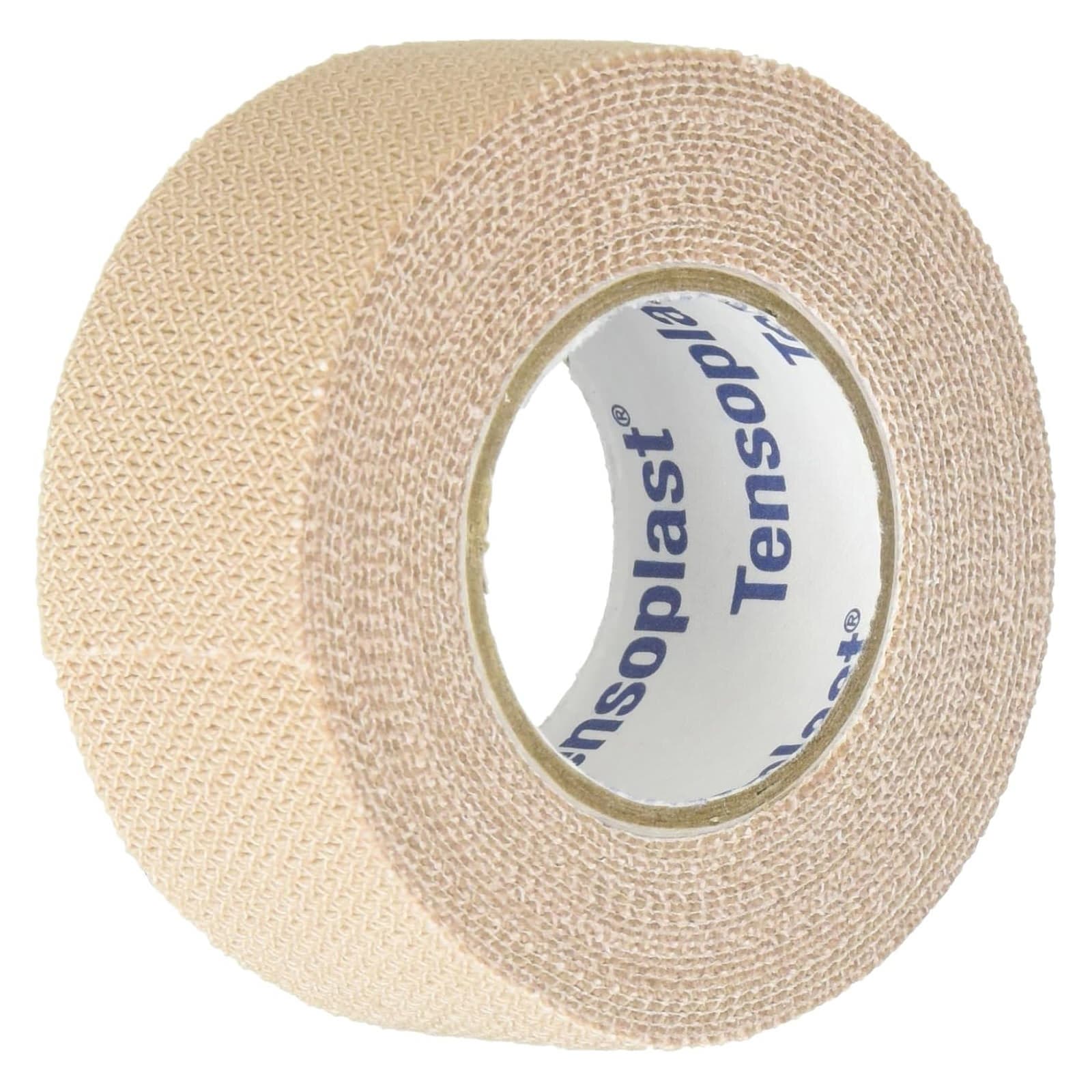 Tensoplast Elastic Adhesive Bandage, 1 Inch x 5 Yard, No Closure, Tan - Each - Image 1