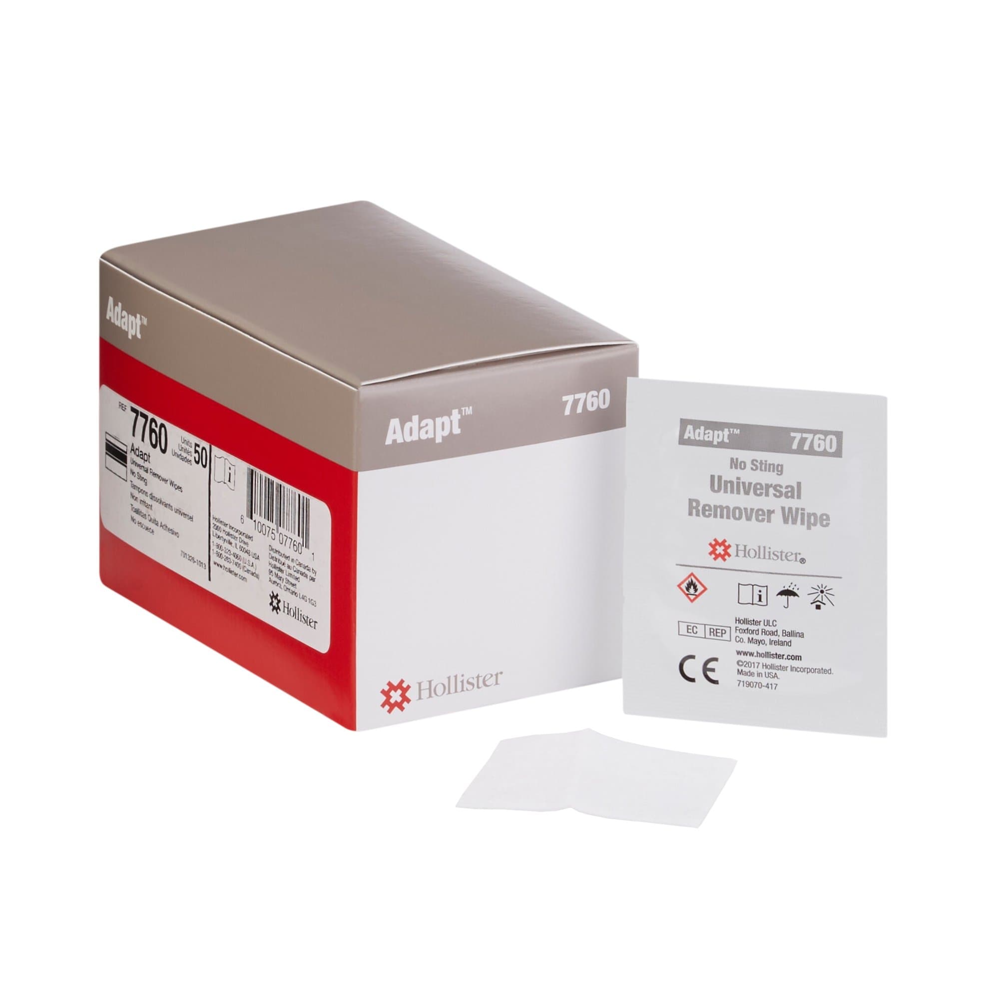 Adapt Universal Remover Wipes - Box of 50 - Image 1