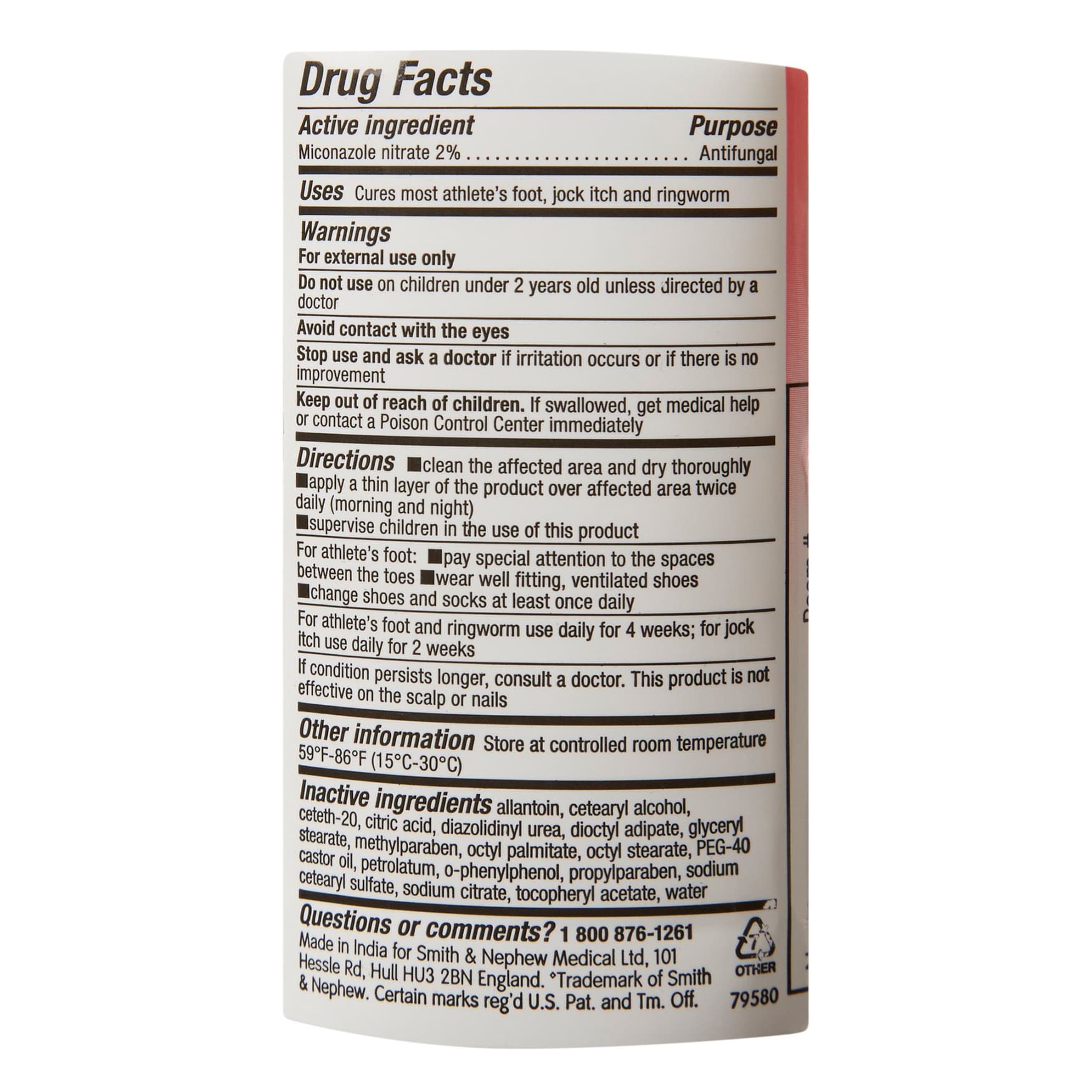 Smith & Nephew Secura Antifungal Greaseless Cream, 2 oz - Image 3