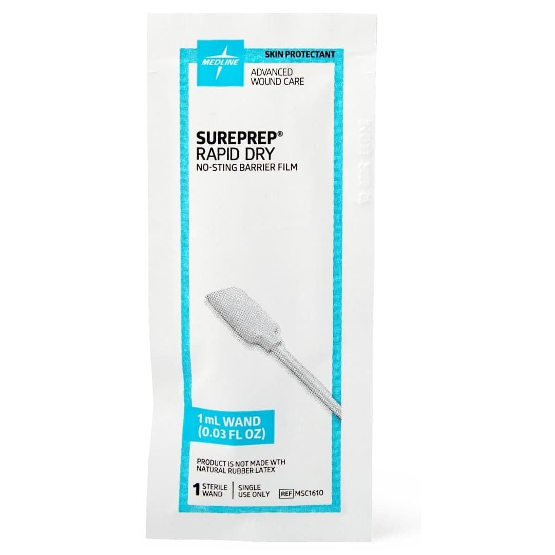 Medline SurePrep Rapid Dry Barrier Film, 1 ml - Box of 5 - Image 2