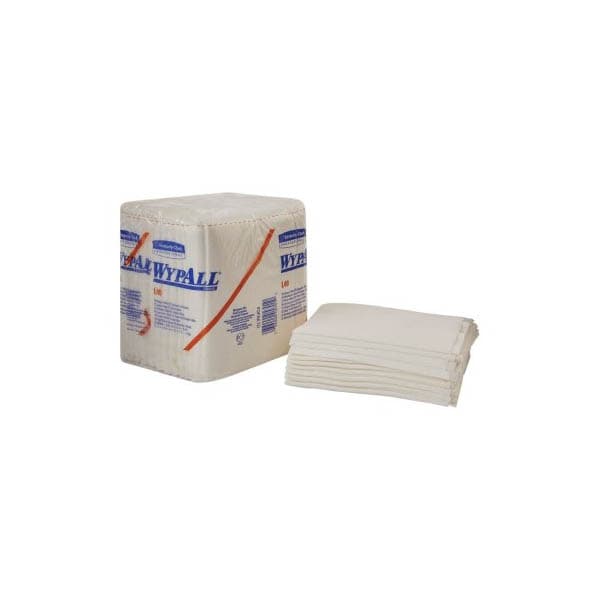 WypAll L40 Task Wipe Poly Pack, 12 x 12-1/2 Inch - Package of 56 - Image 1
