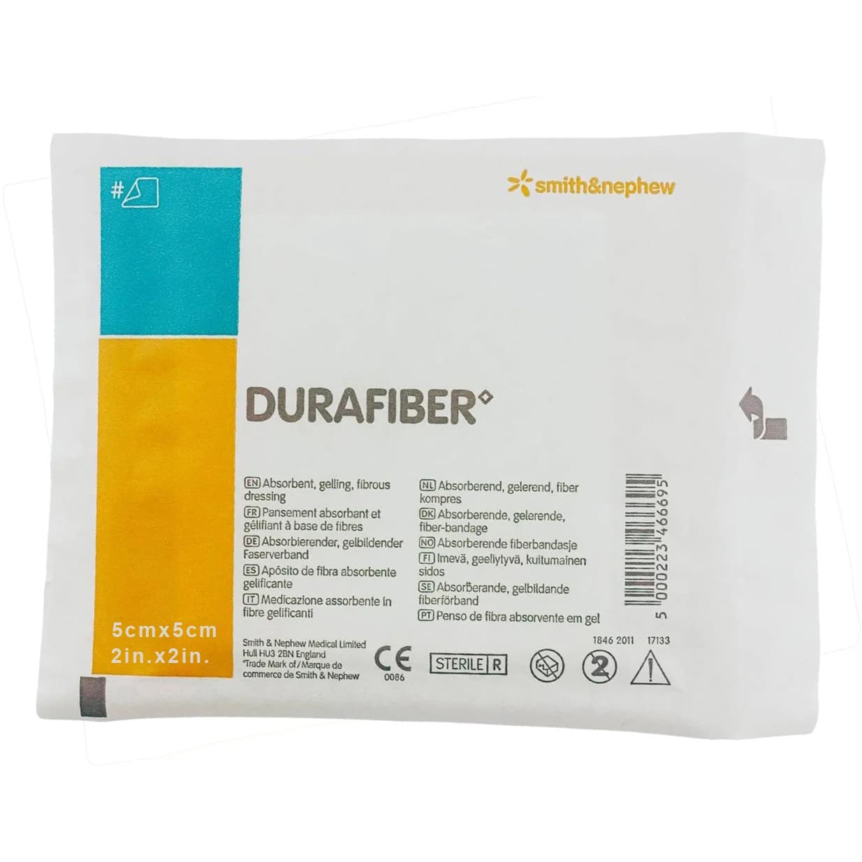 Durafiber Gelling Fiber Dressing, 2 x 2 Inch - Image 1