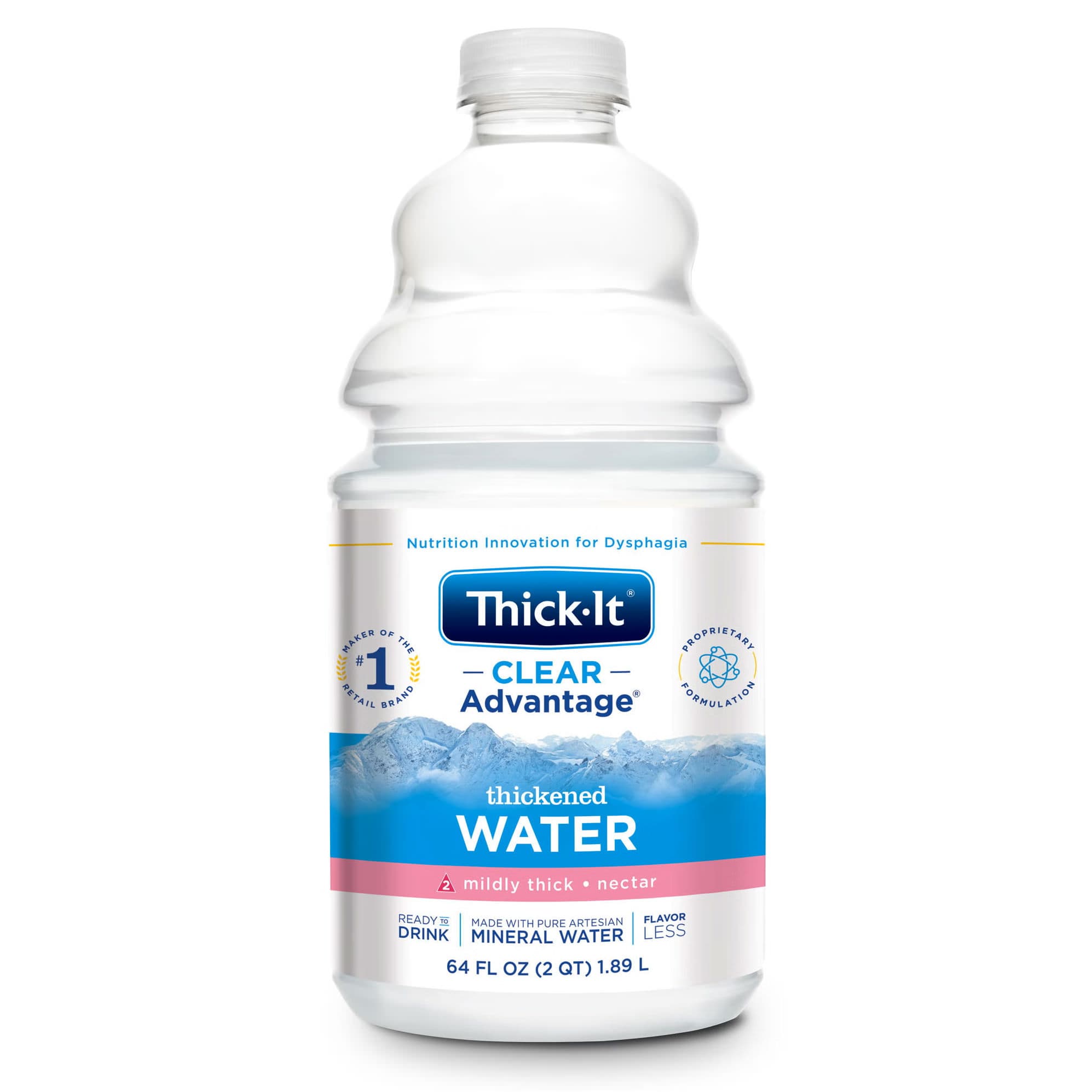 Thick-It Clear Advantage Nectar Consistency Thickened Water, 64 oz - Case of 4 - Image 1