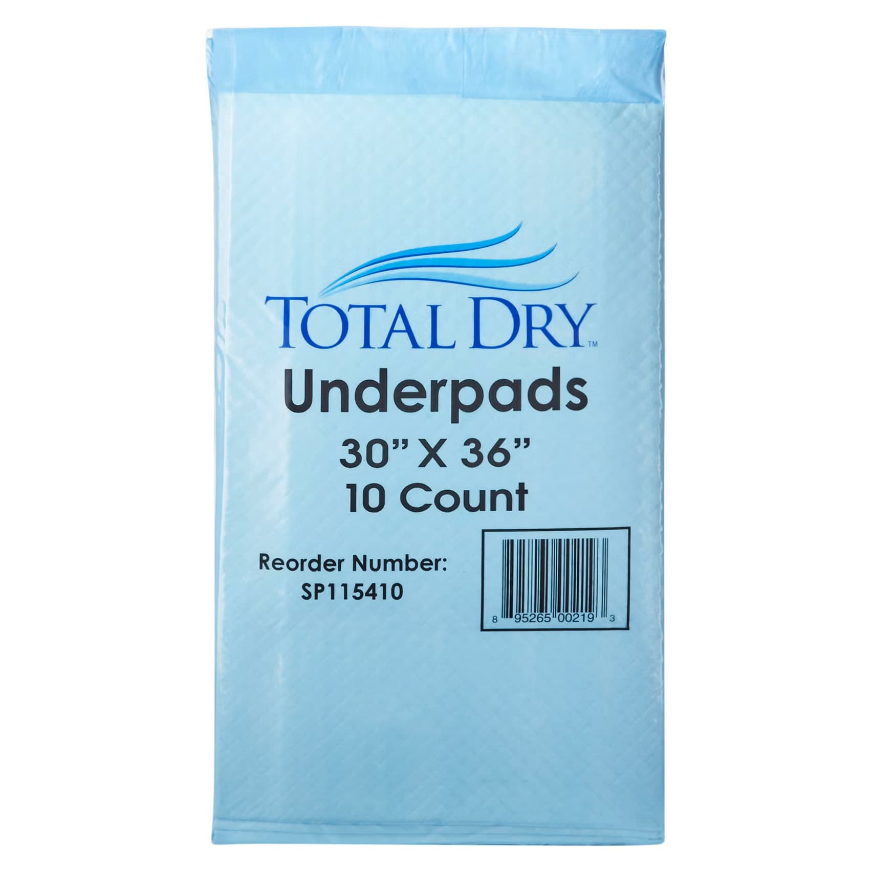 Total Dry Fluff Polymer Disposable Underpads - Case of 100 - Image 1