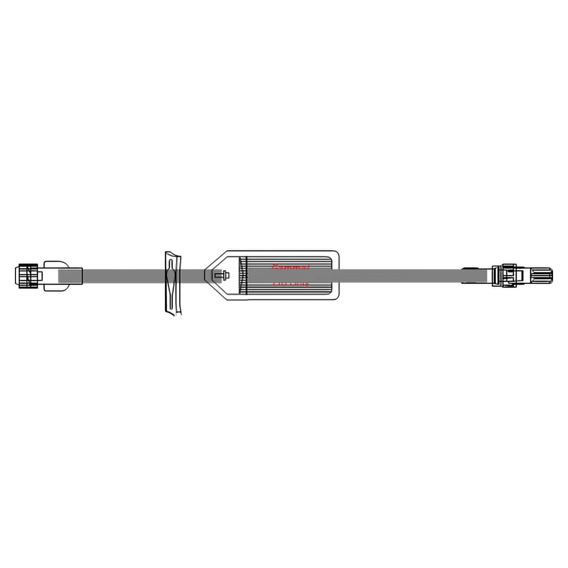 McKesson IV Extension Set With Filter, Female Luer Lock Connector, 3.0 mL, 10 Inch - Each - Image 1