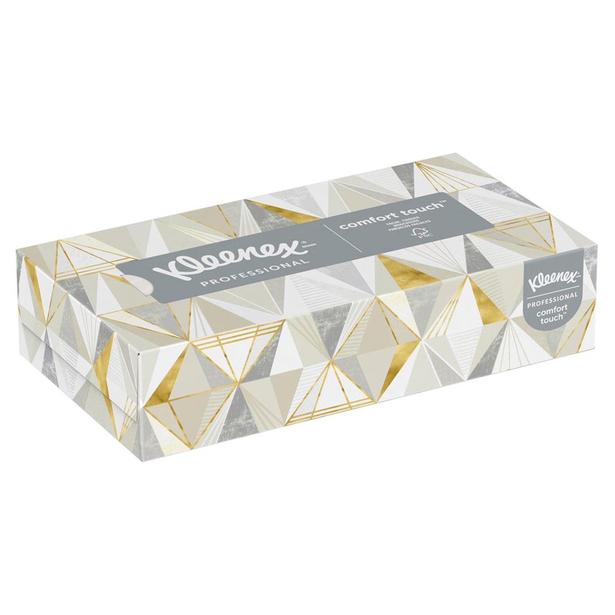 Kleenex 2-Ply Facial Tissue, 8-2/5 x 8-3/5 Inch - Box of 125 - Image 1