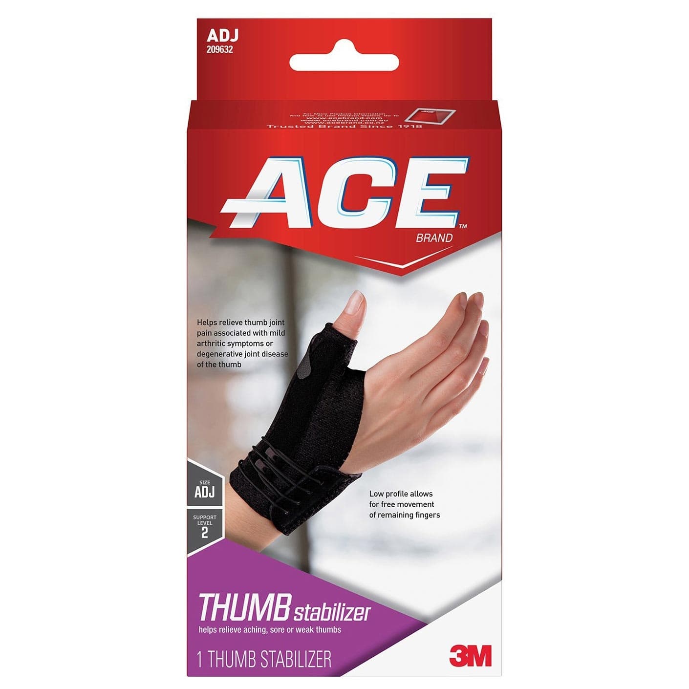 ACE Deluxe Adjustable Thumb Stabilizer Brace