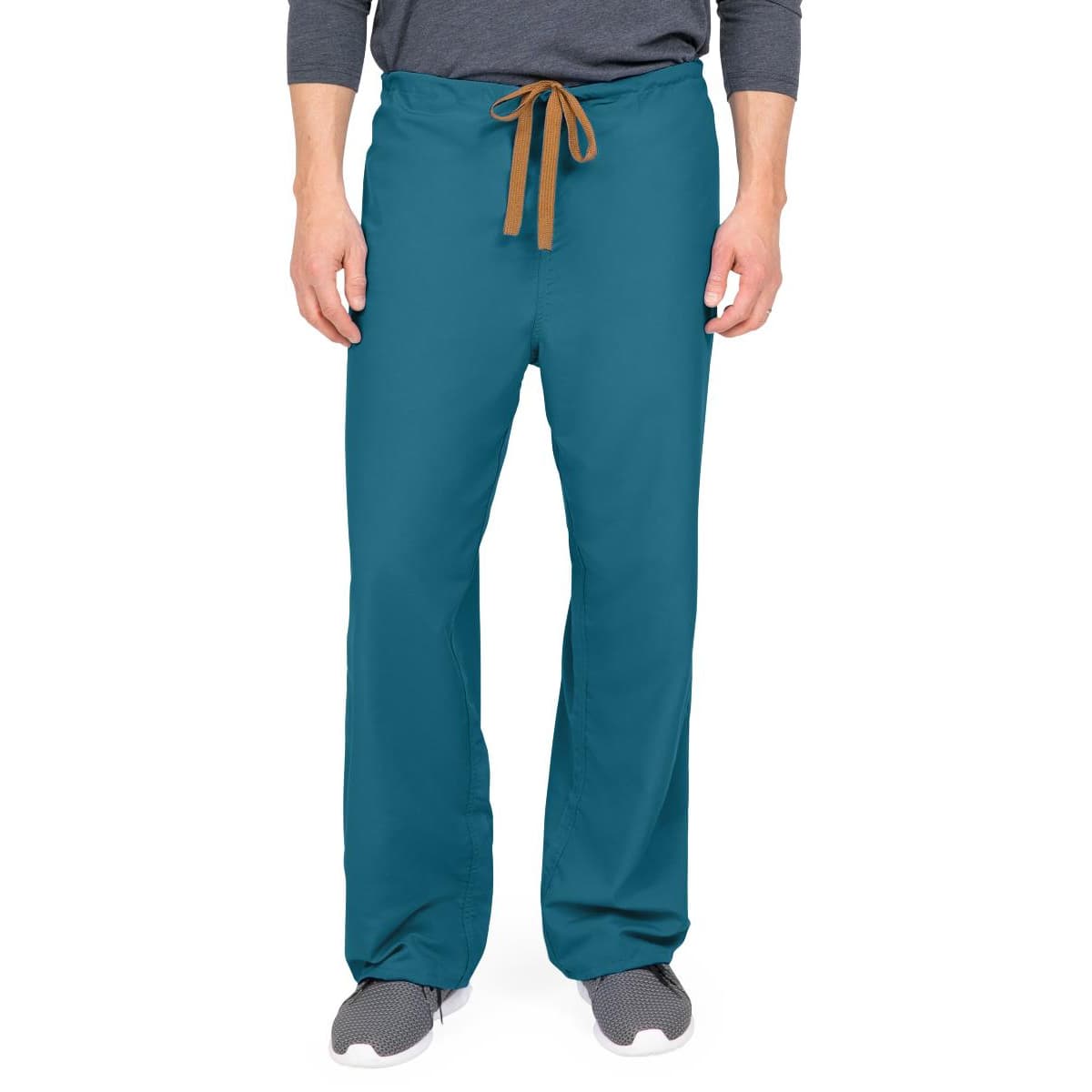 PerforMAX Unisex Reversible Front Drawstring Scrub Pants, Angelica Color-Coding, Caribbean Blue, Extra Large - Each - Image 1