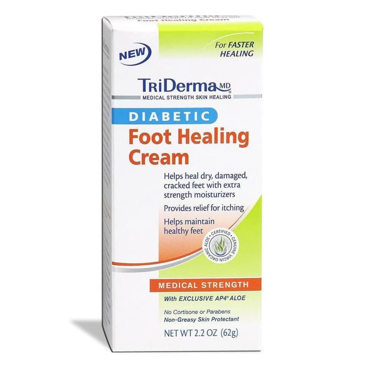 TriDerma Diabetic Foot Defense Healing Cream, 2.2 oz - Image 1
