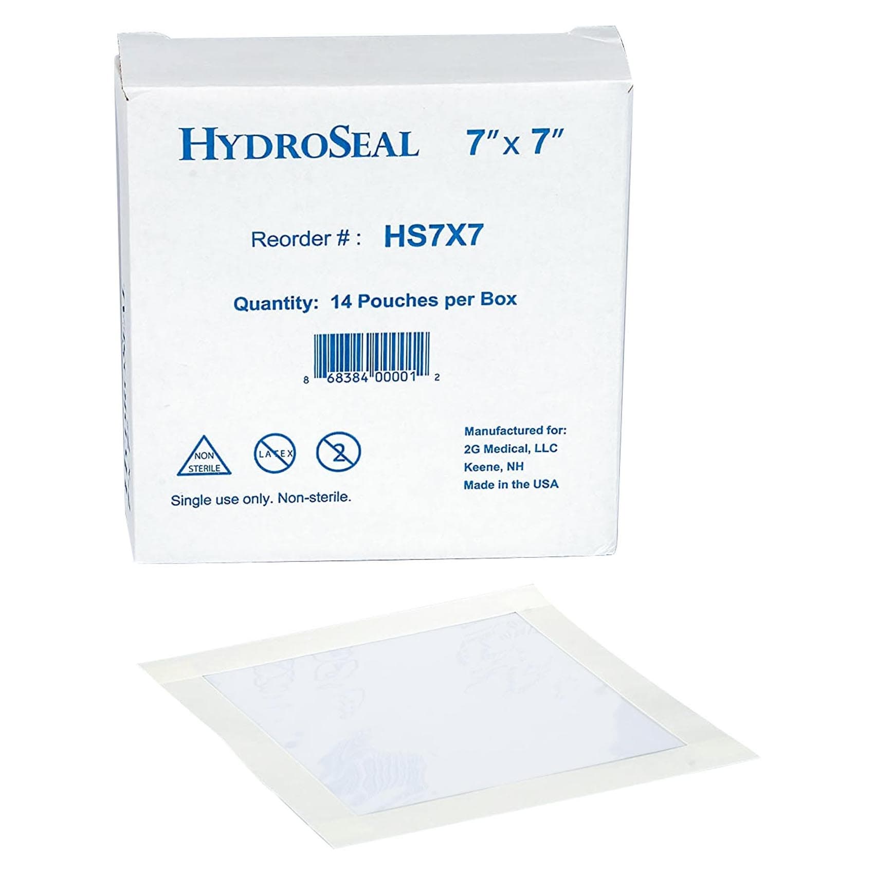 HydroSeal Shower Protection Barrier, 7 x 7 Inch - Case of 140 - Image 1