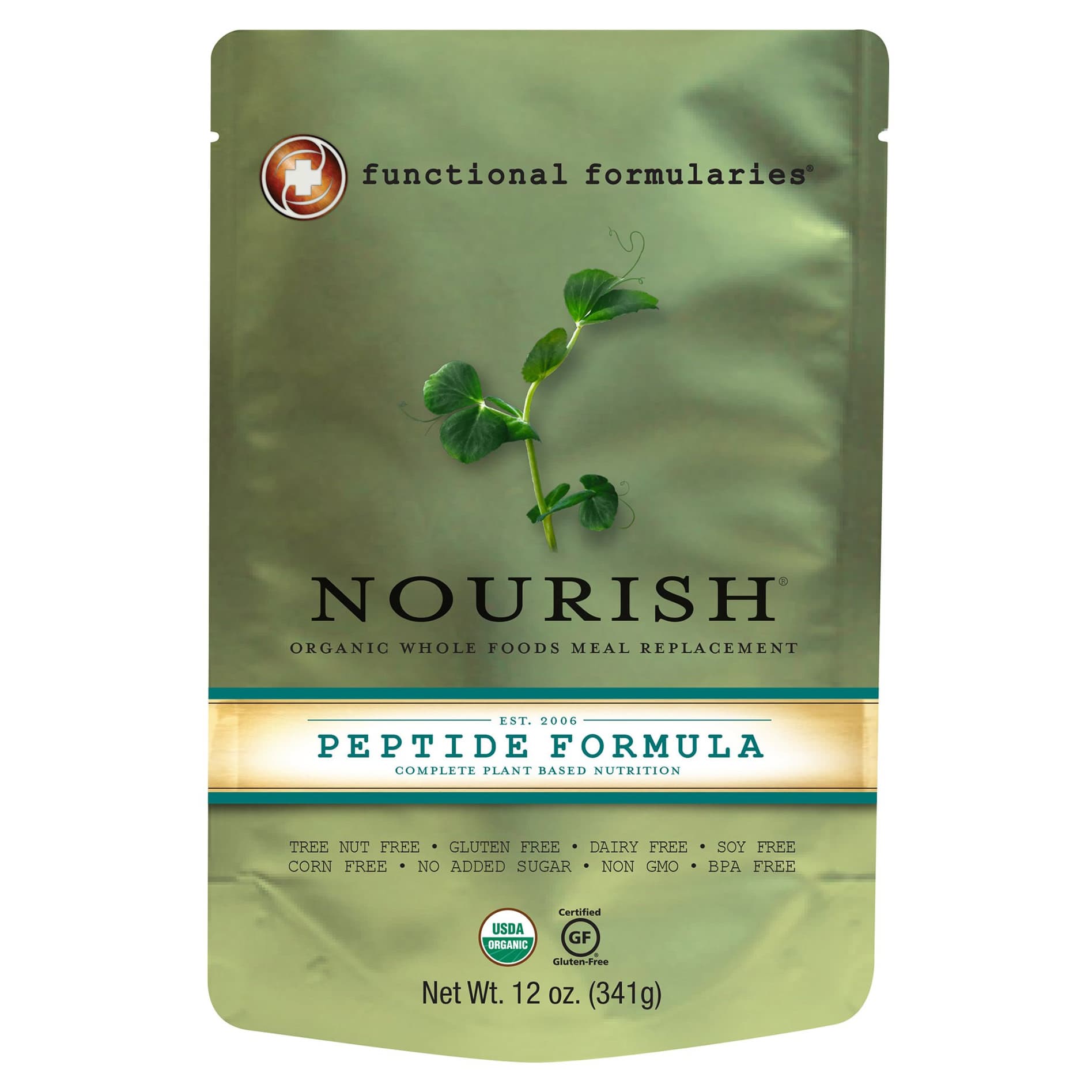 Nutritional Medicinals Nourish Peptide Supplemental Formula, 12 oz - Case of 24 - Image 1