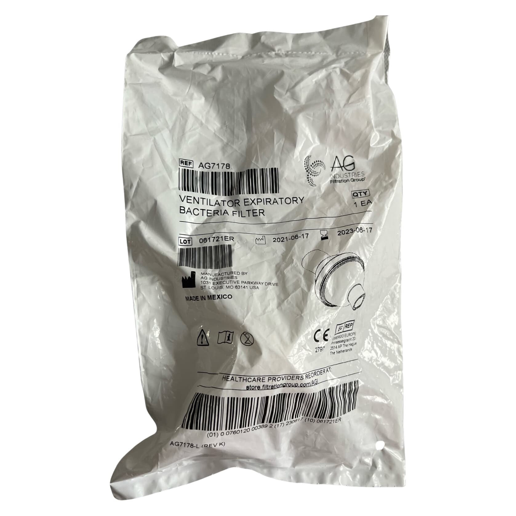 AG Industries Ventilator Expiratory Filter - Image 2