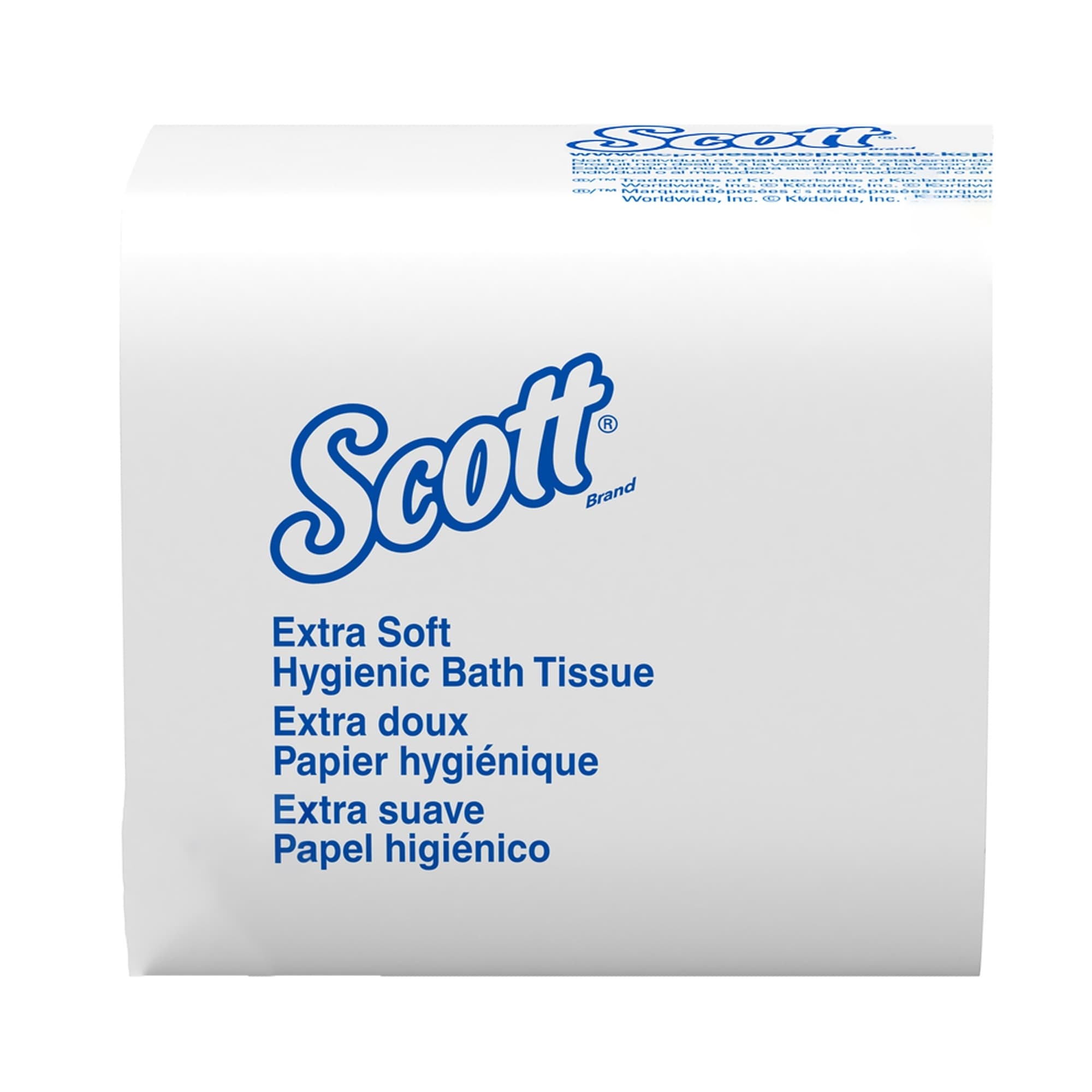 Scott Control HBT 2 Ply Folded Toilet Tissue - Case of 36 - Image 2