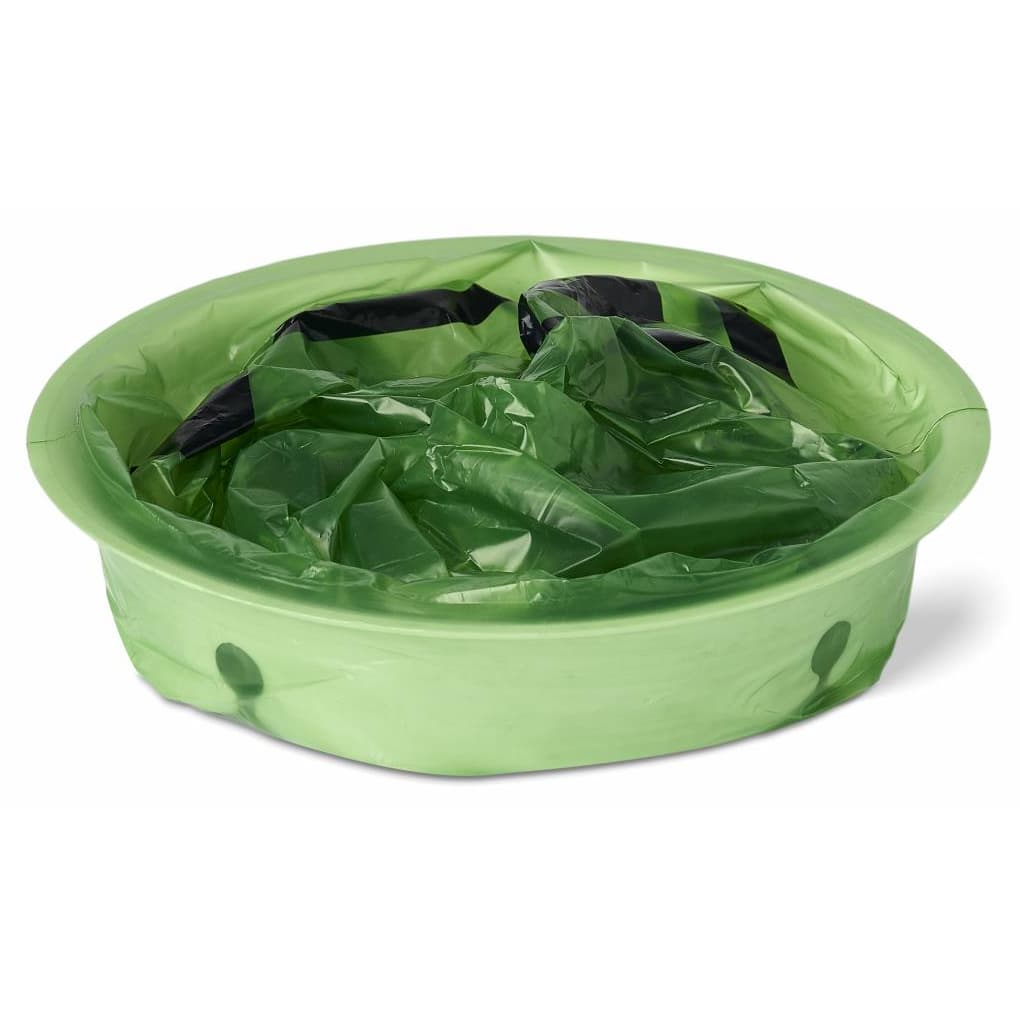 Emesis Bag with Rigid Plastic Ring, Graduated, Green, 36 oz - Image 2