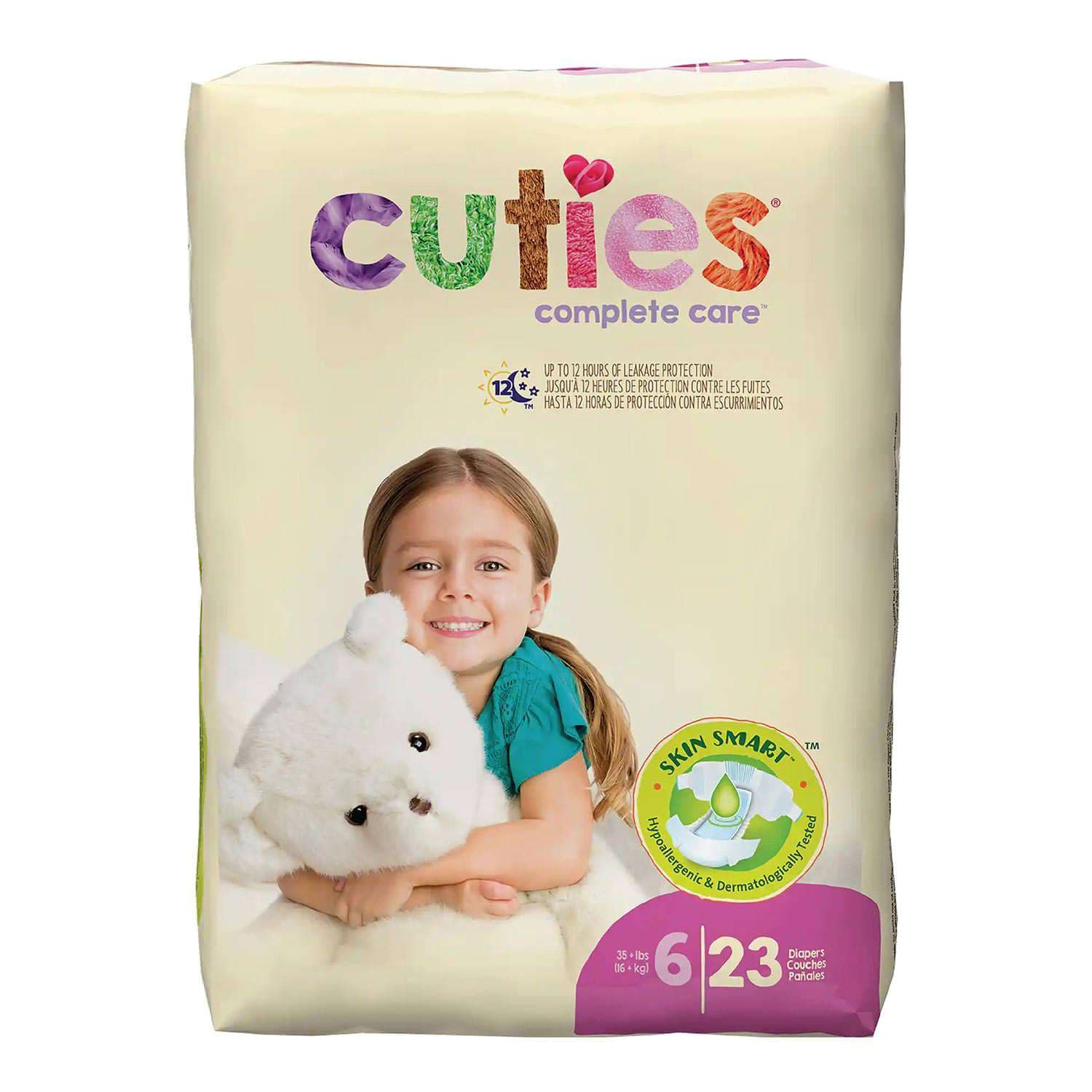 Cuties Complete Care Baby Diapers, Size 6 - Package of 23 - Image 1