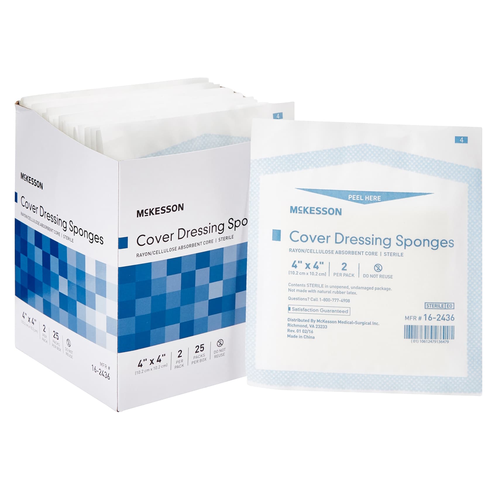 McKesson Nonwoven Cover Dressing Sponge - Image 1
