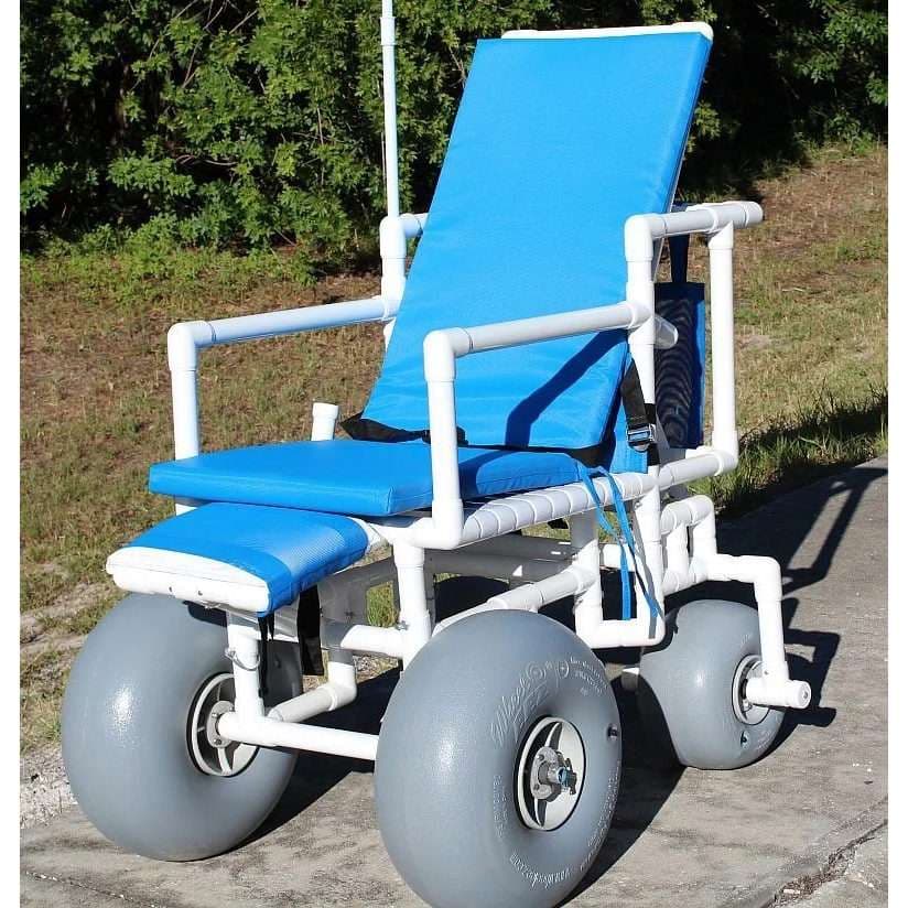 Healthline Rolleez PVC Beach Wheelchair - Image 6