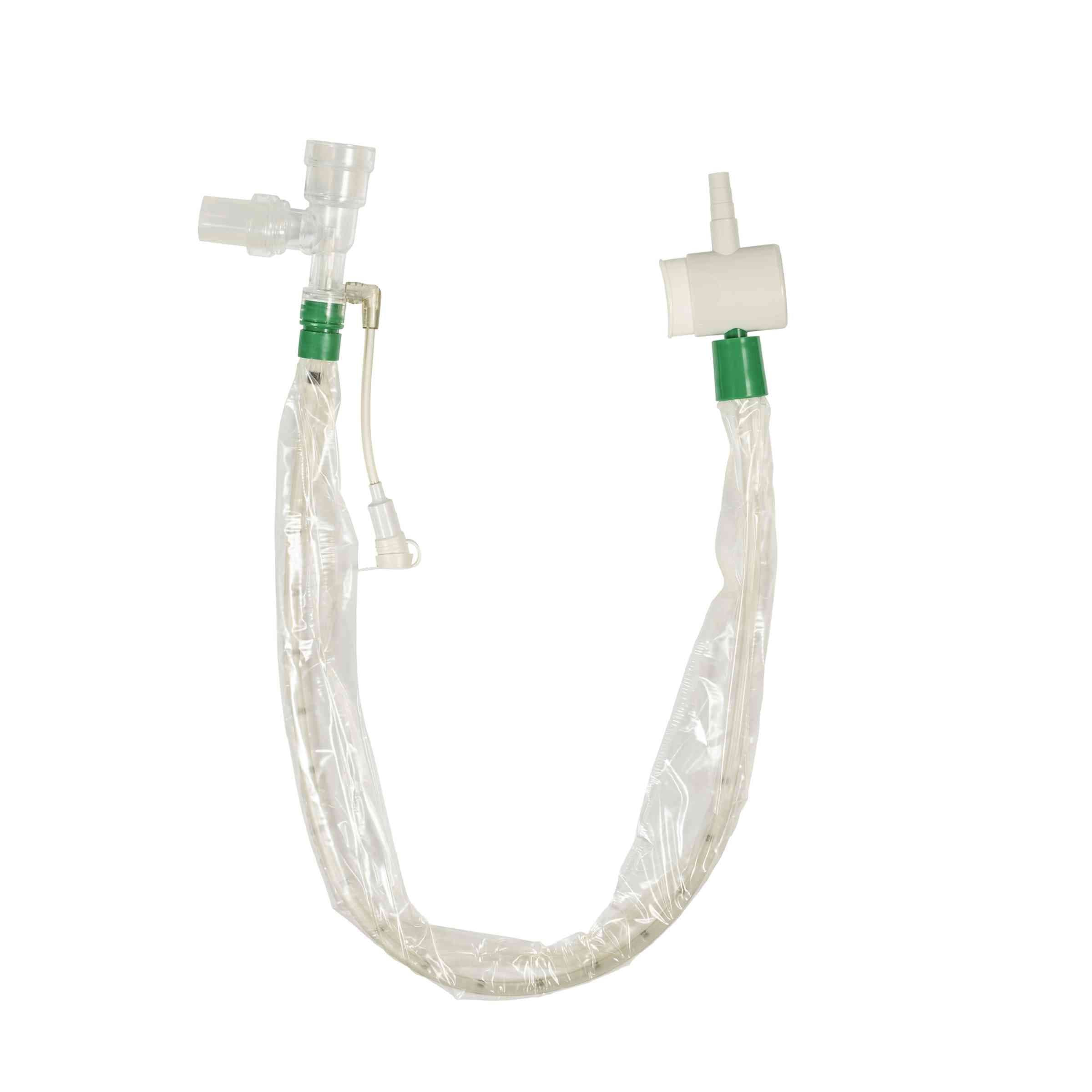 Kimvent Closed Suction System for Adults with Swivel-Adapter, T-Piece, 14 fr - Case of 20 - Image 1