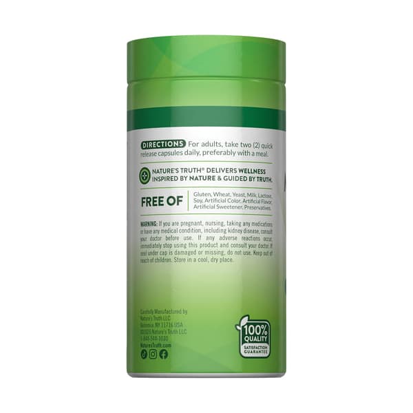 Nature's Truth Magnesium Glycinate Chelated Quick Release Capsules - Image 3