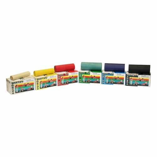 CanDo Latex Free Exercise Band Roll Set, 6 yard - Set of 5 - Image 1