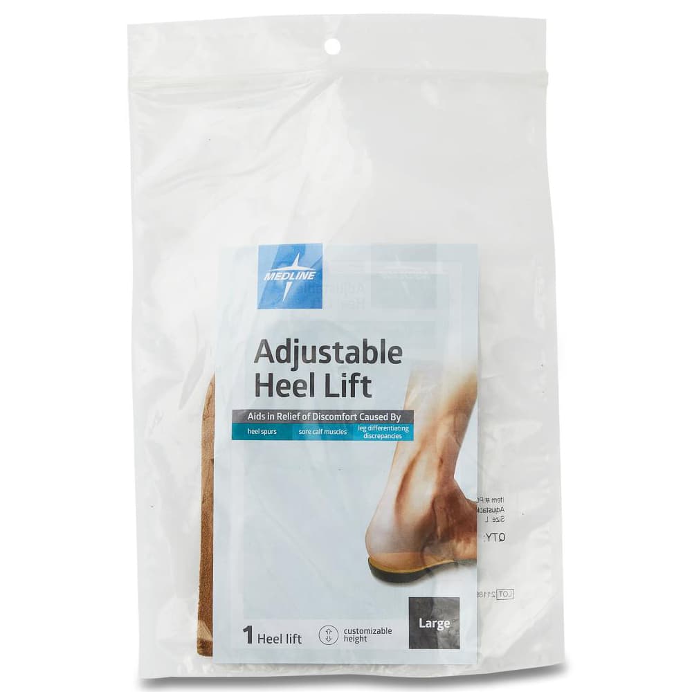 Medline Adjustable Heel Lift, Large - Image 1