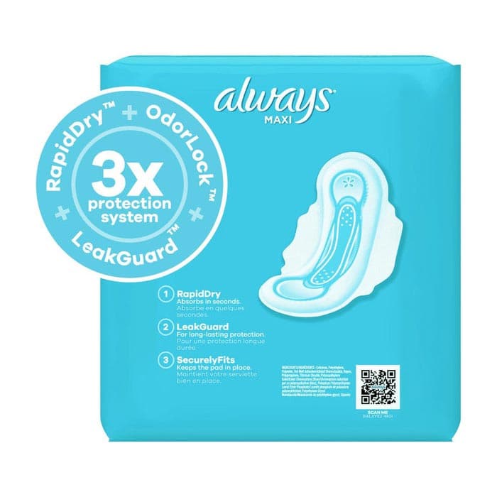 Always Maxi Feminine Pads with Wings - Image 2