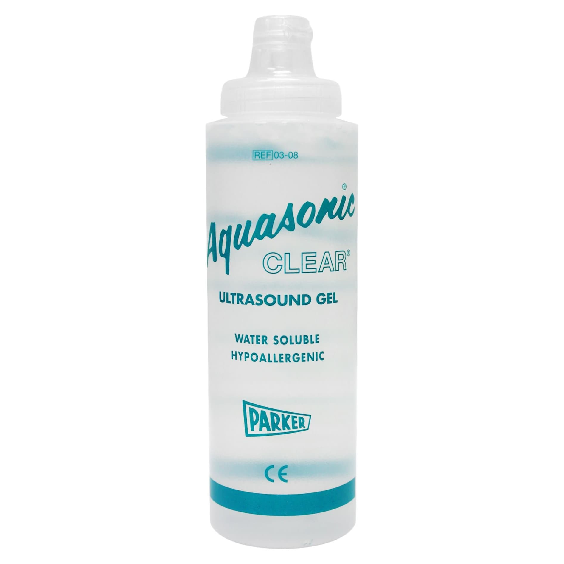 Aquasonic Clear Ultrasound Gel, Transmission, 8.5 oz. Squeeze Bottle - Box of 12 - Image 1