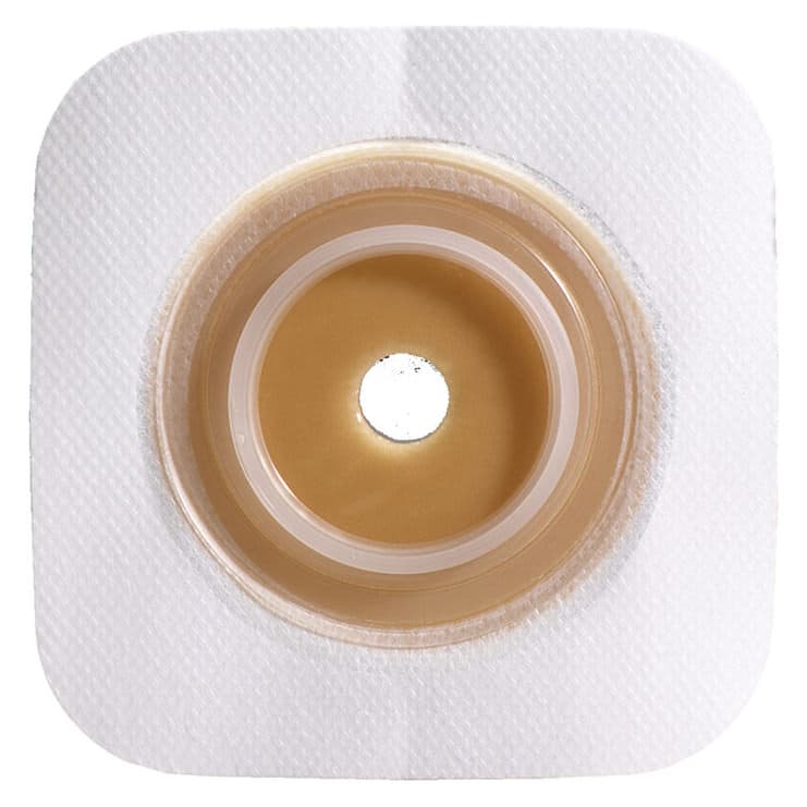 Natura Stomahesive Flexible Skin Barrier with Pre-Cut Opening, 1-3/4 Inch, 7/8 Inch - Box of 10 - Image 1