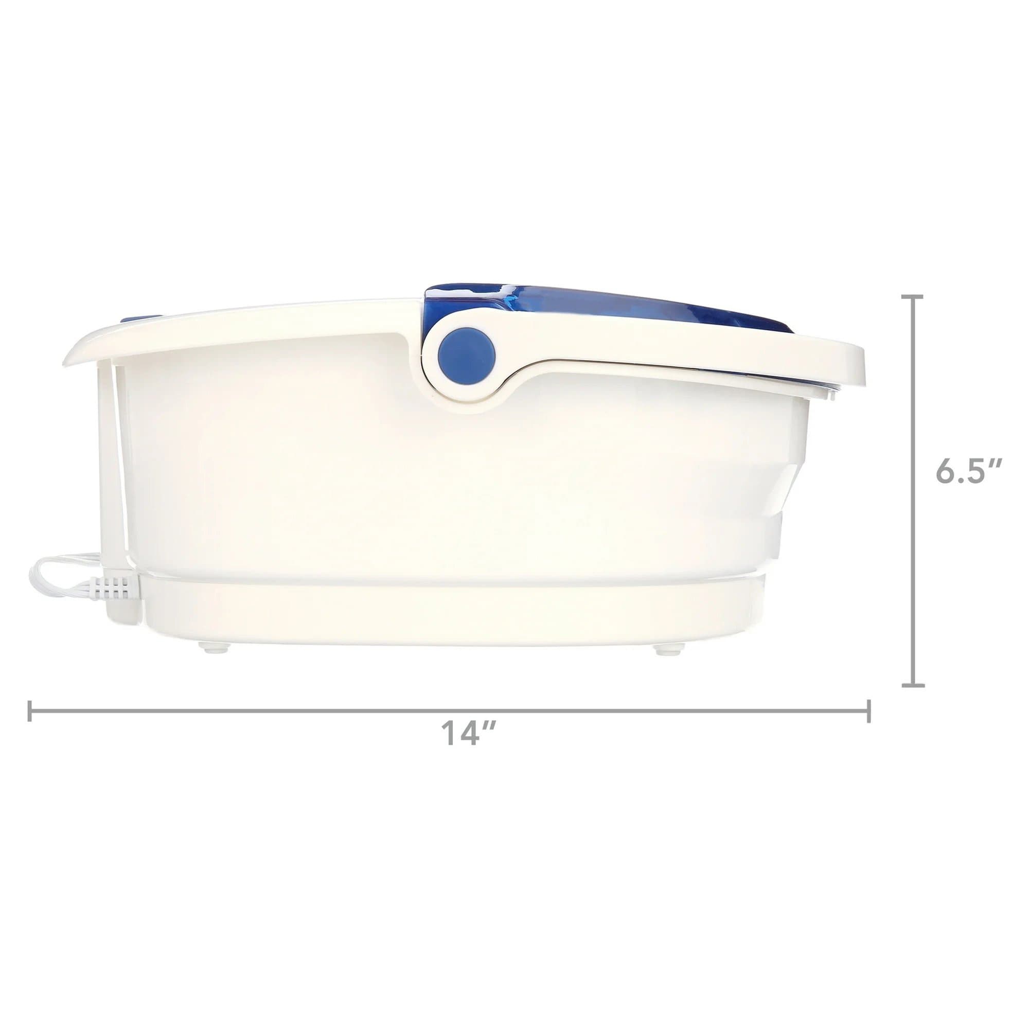 HoMedics Bubble Bliss Elite Blue Foot Bath with Heat Boost - 1 Each - Image 4