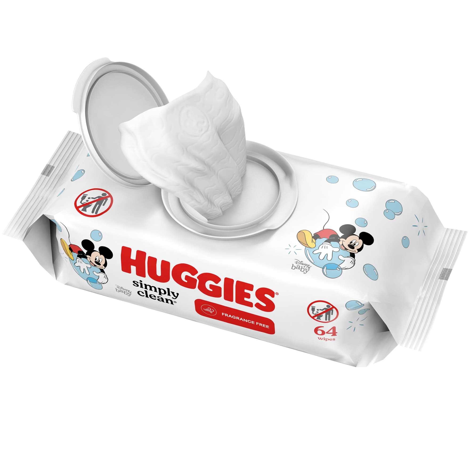 Huggies Simply Clean Fragrance Free Wipes - Package of 64 - Image 1