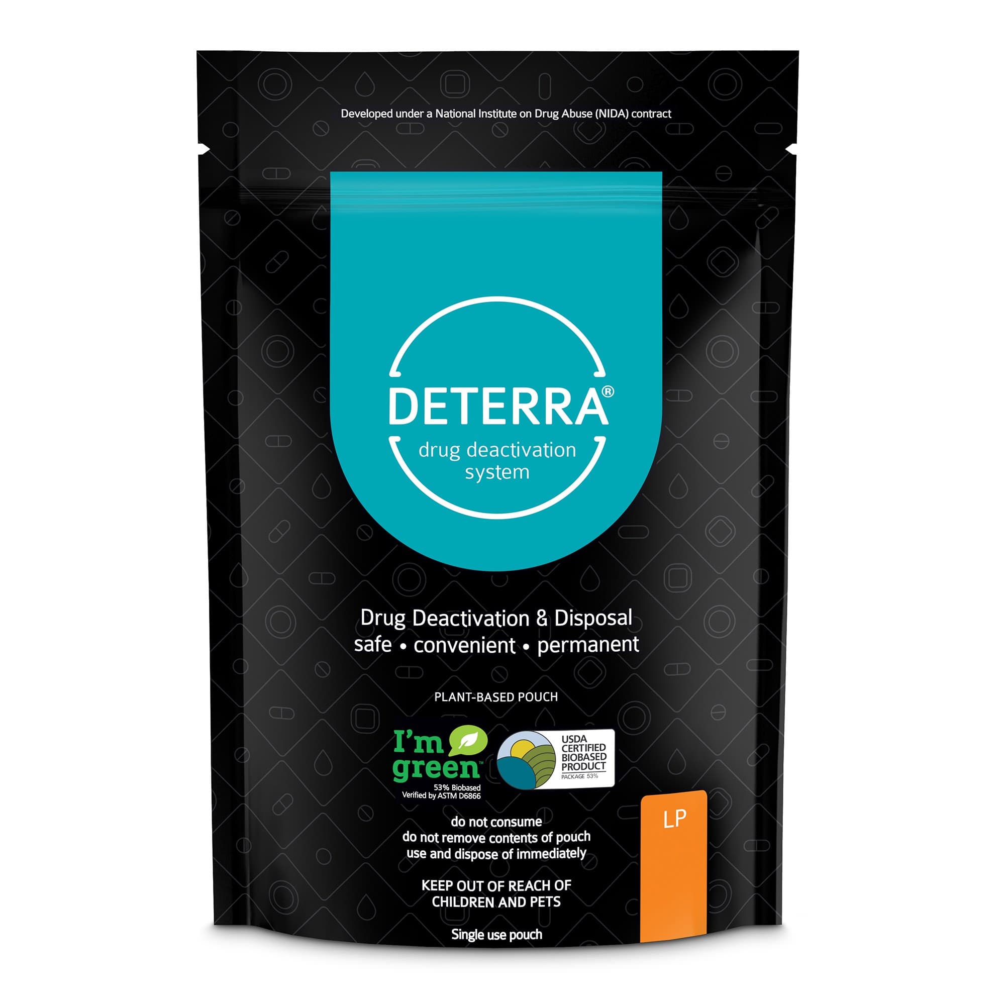 Deterra Drug Deactivation Disposal Pouch 12 oz. Liquid Capacity - Case of 100 - Image 1